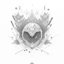 the brave and persevering one, your bravery is taking you forward. tattoo design idea