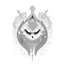 the brave and persevering one, your bravery is taking you forward. tattoo design idea