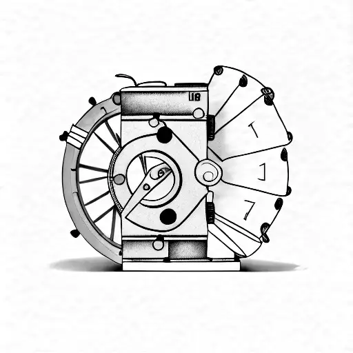 Movie reel tattoo design idea