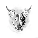 a bull terrier tattoo design idea