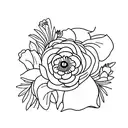birthflower of January, March and June  tattoo design idea