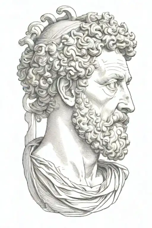 marcus aurelius tattoo design idea