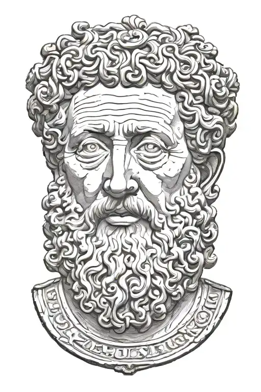 marcus aurelius tattoo design idea