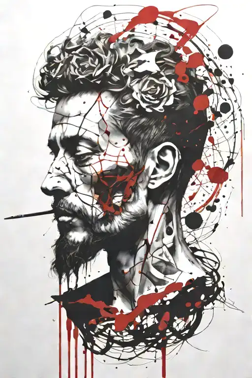 marcus aurelius memento mori tattoo design idea