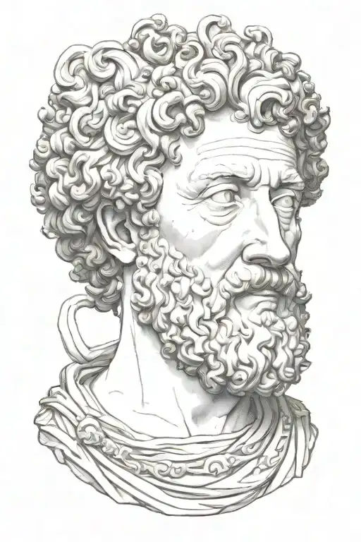 marcus aurelius tattoo design idea