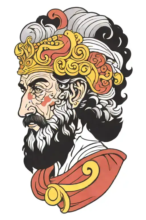marcus aurelius tattoo design idea
