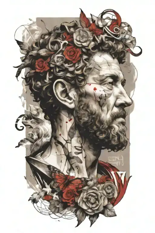 marcus aurelius tattoo design idea