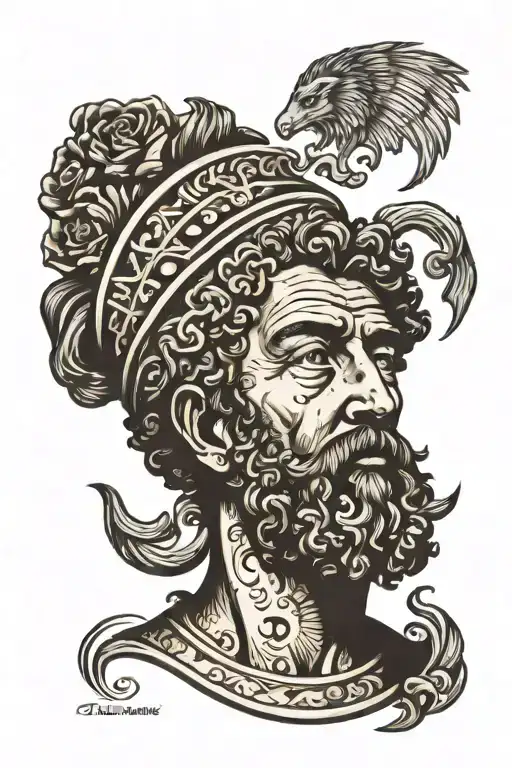 marcus aurelius tattoo design idea