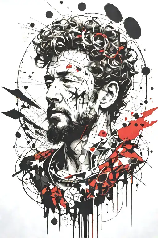 marcus aurelius tattoo design idea
