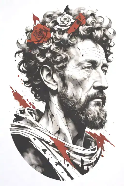 marcus aurelius tattoo design idea