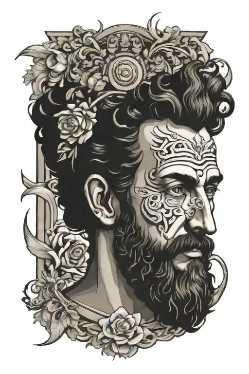 marcus aurelius tattoo design idea