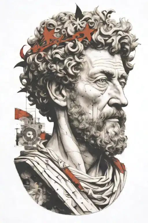 marcus aurelius tattoo design idea