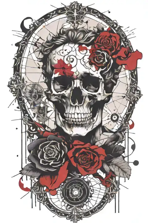 marcus aurelius memento mori tattoo design idea