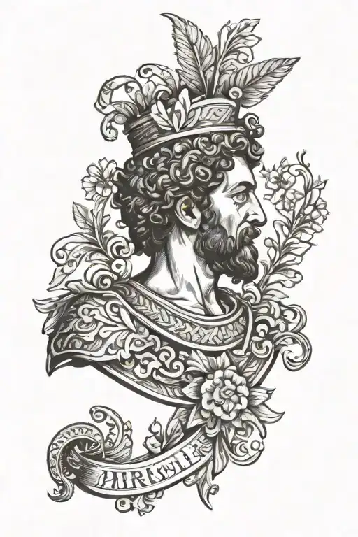 marcus aurelius tattoo design idea
