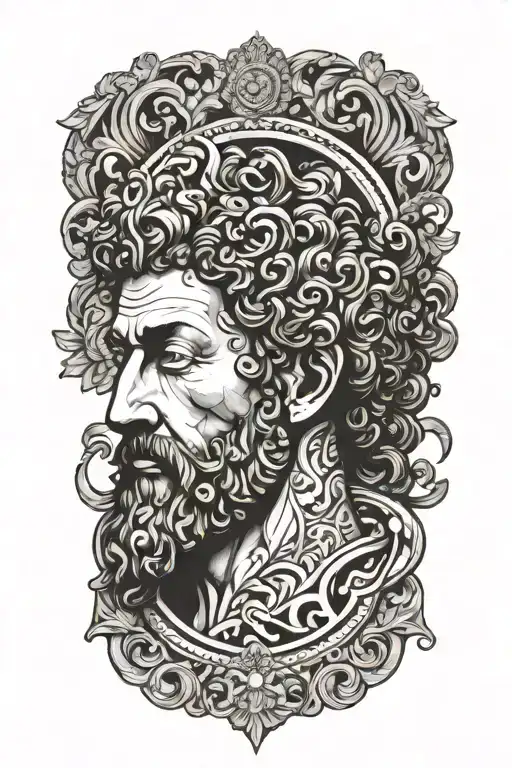 marcus aurelius tattoo design idea