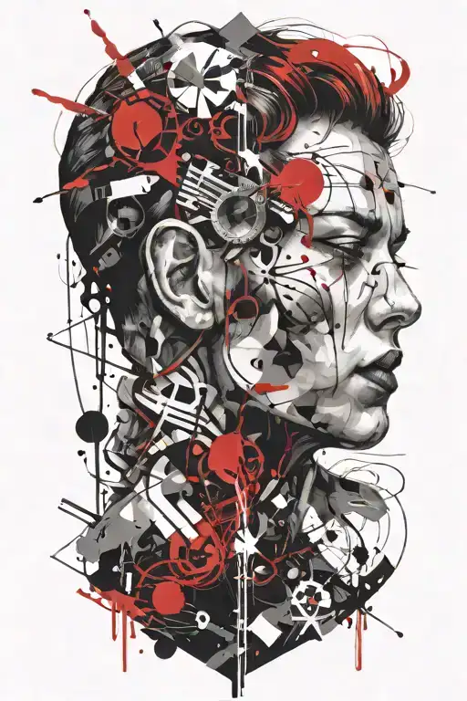 schizophrenia tattoo design idea