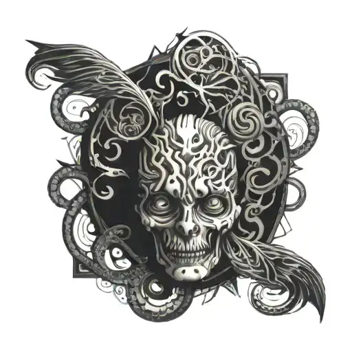 schizophrenia tattoo design idea