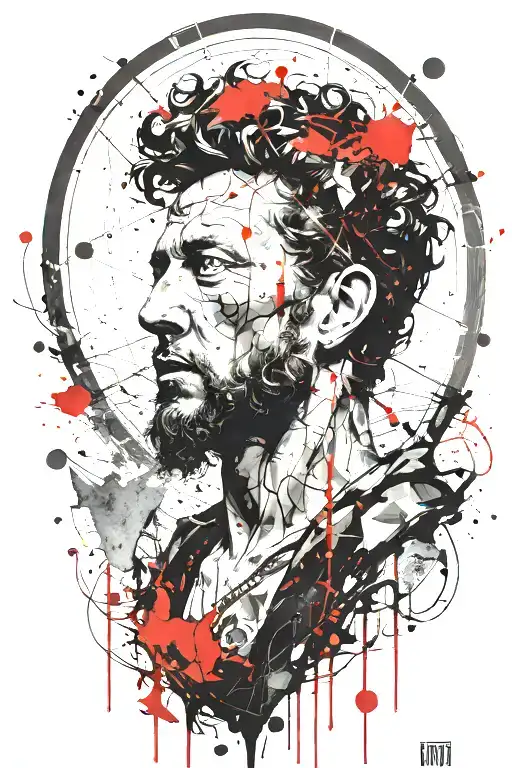marcus aurelius tattoo design idea