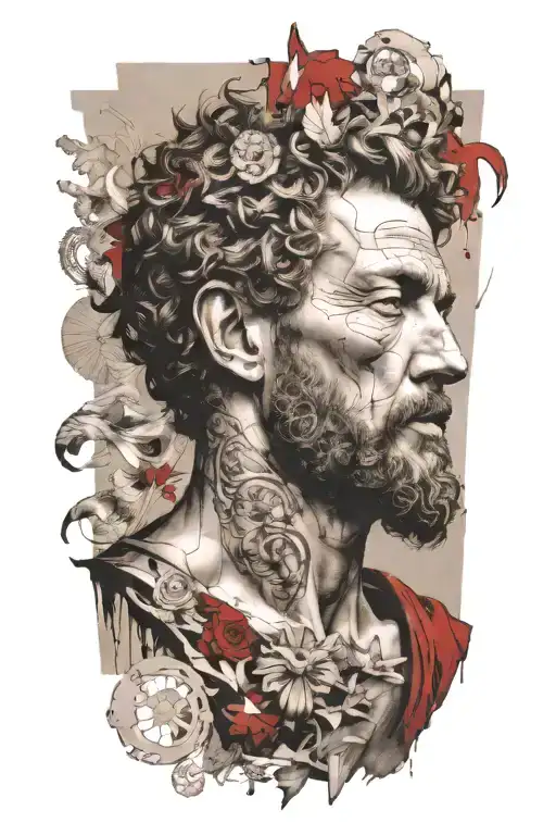 marcus aurelius tattoo design idea