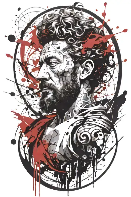 marcus aurelius tattoo design idea