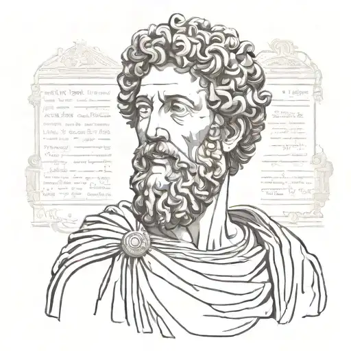 marcus aurelius tattoo design idea