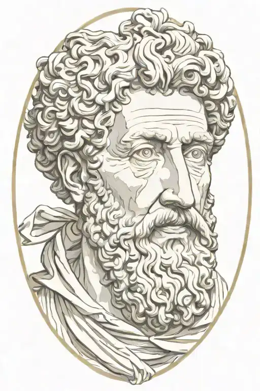 marcus aurelius tattoo design idea