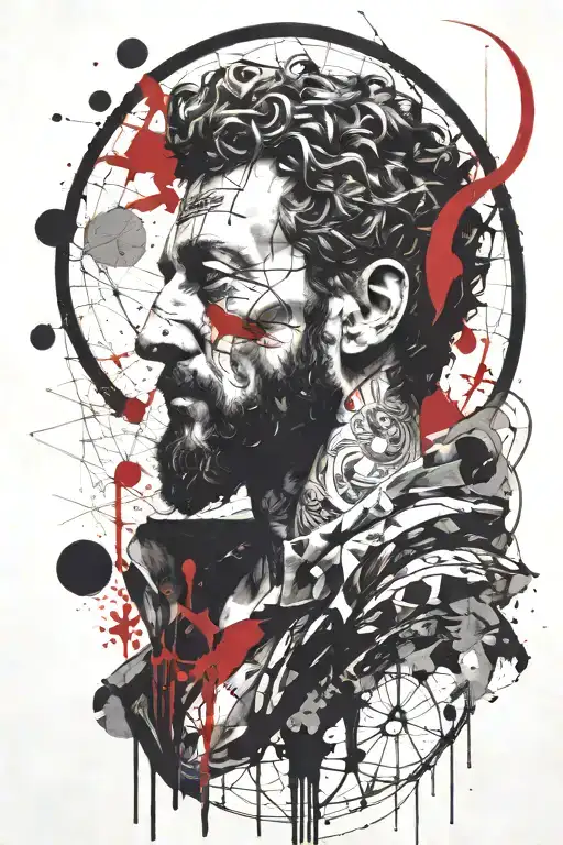 marcus aurelius tattoo design idea