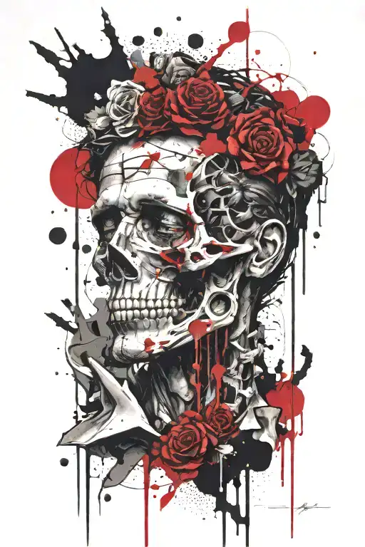 marcus aurelius memento mori tattoo design idea