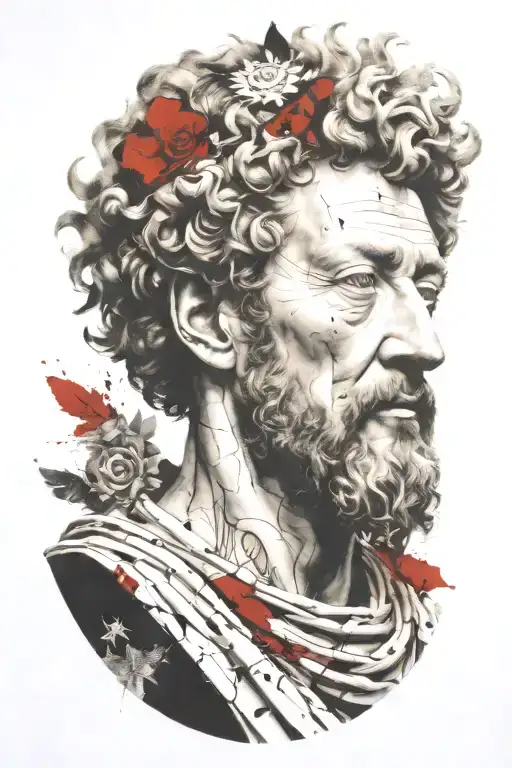 marcus aurelius tattoo design idea