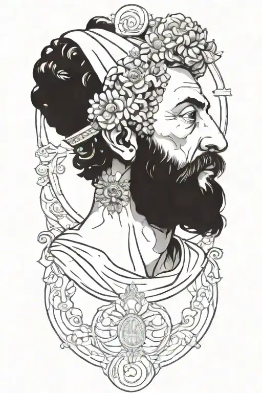 marcus aurelius tattoo design idea