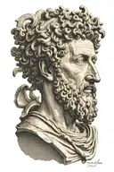 marcus aurelius tattoo design idea