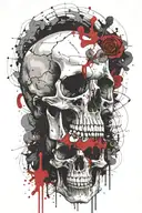 marcus aurelius skull memento mori tattoo design idea