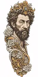 marcus aurelius tattoo design idea
