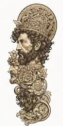 marcus aurelius tattoo design idea