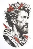 marcus aurelius tattoo design idea