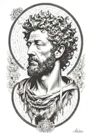 marcus aurelius tattoo design idea