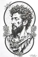 marcus aurelius tattoo design idea