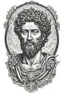 marcus aurelius tattoo design idea