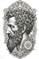 marcus aurelius memento mori tattoo design idea