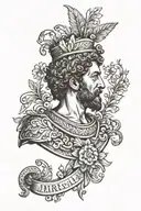 marcus aurelius tattoo design idea