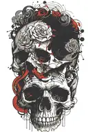 marcus aurelius skull memento mori tattoo design idea