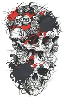 marcus aurelius skull memento mori tattoo design idea