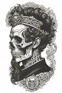 marcus aurelius skull memento mori tattoo design idea