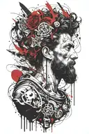 marcus aurelius and death tattoo design idea