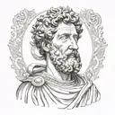 marcus aurelius tattoo design idea
