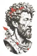 marcus aurelius tattoo design idea