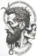marcus aurelius memento mori tattoo design idea