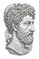 marcus aurelius tattoo design idea