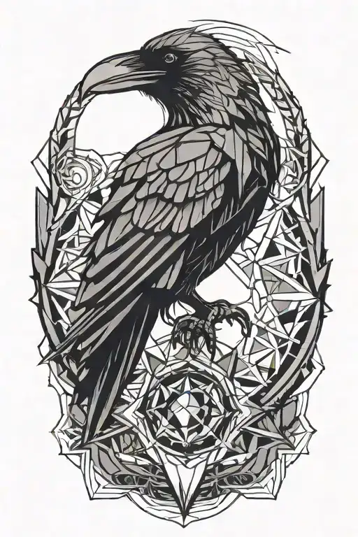 raven batman logo tattoo design idea