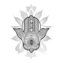 Hamsa Symbol tattoo design idea